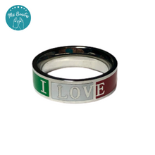 Load image into Gallery viewer, México Ring &quot;I LOVE MEXICO-6&quot; - Anillo &quot;I LOVE MEXICO-6&quot; (6mm)